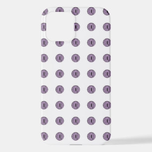 Funda Para iPhone 12 Halloween Purple Polka Dot Eyes