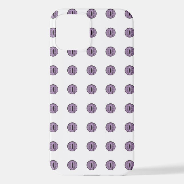 Funda Para iPhone Halloween Purple Polka Dot Eyes (Reverso )