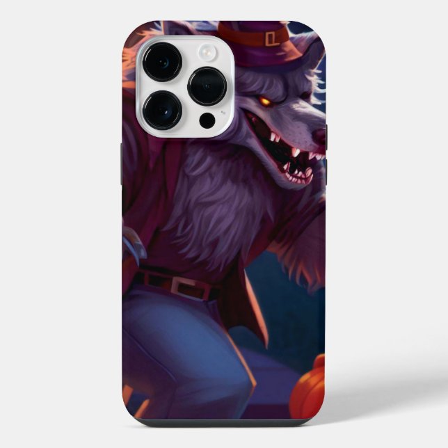 Funda Para iPhone Halloween/werewolf/otoño/otoño (Reverso )