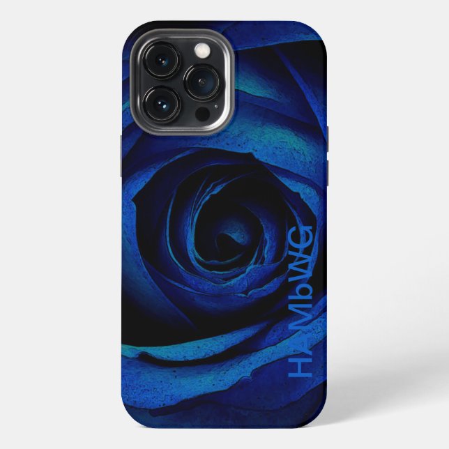 Funda Para iPhone HAMbWG - Rosa Azul Gótica (Reverso )