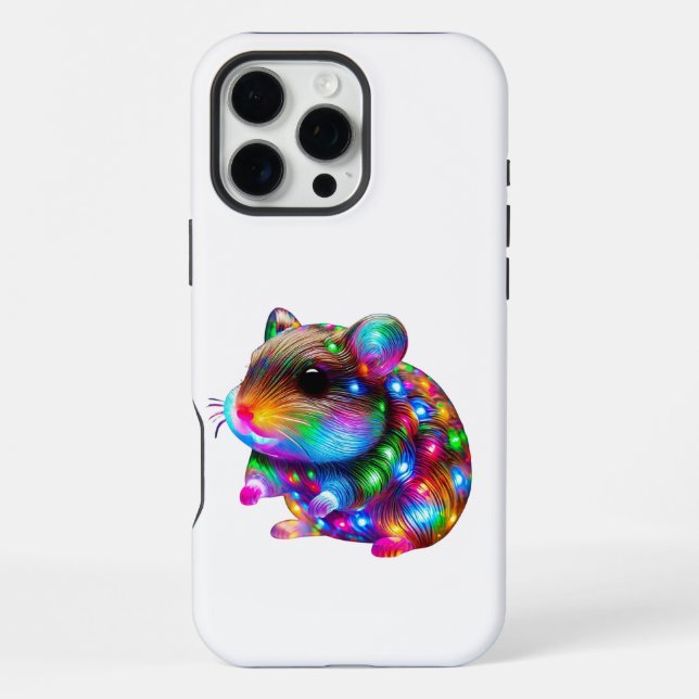 Funda Para iPhone Hámster Brillante (Reverso )