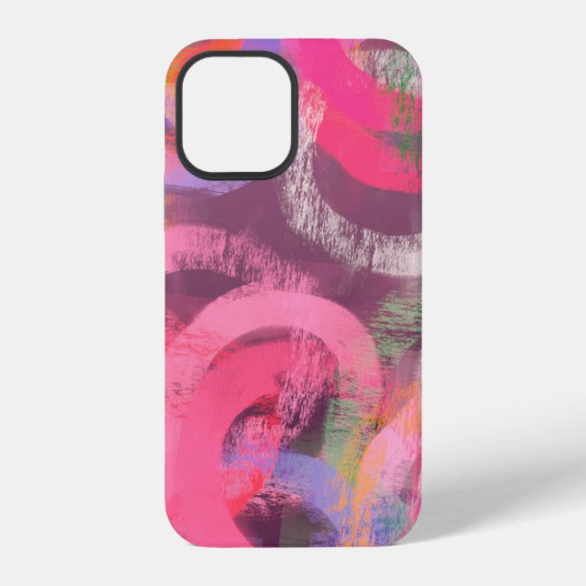 Funda Para iPhone Handmade surreal abstract pattern. Modern artistic (Reverso )