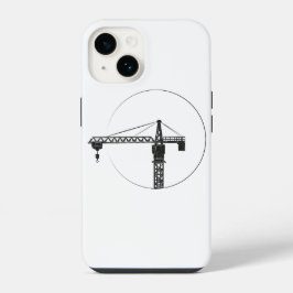 Funda Para iPhone 14 Handy Hülle mit Kran-Grafik