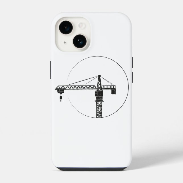 Funda Para iPhone Handy Hülle mit Kran-Grafik (Reverso )
