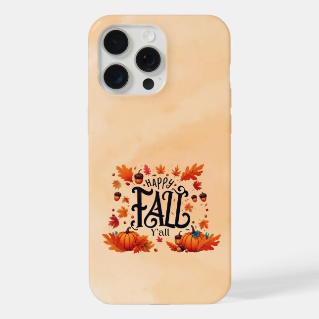 Funda Para iPhone Happy Fall Y'all (Reverso )