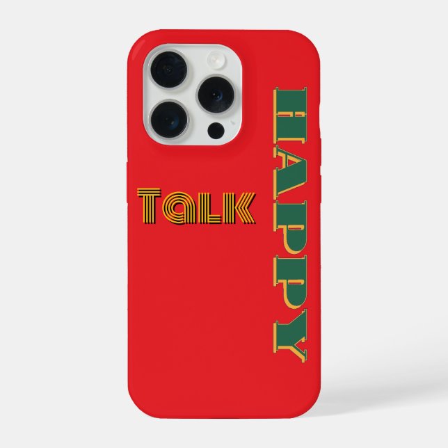 Funda Para iPhone Happy Talk Red Green (Reverso )