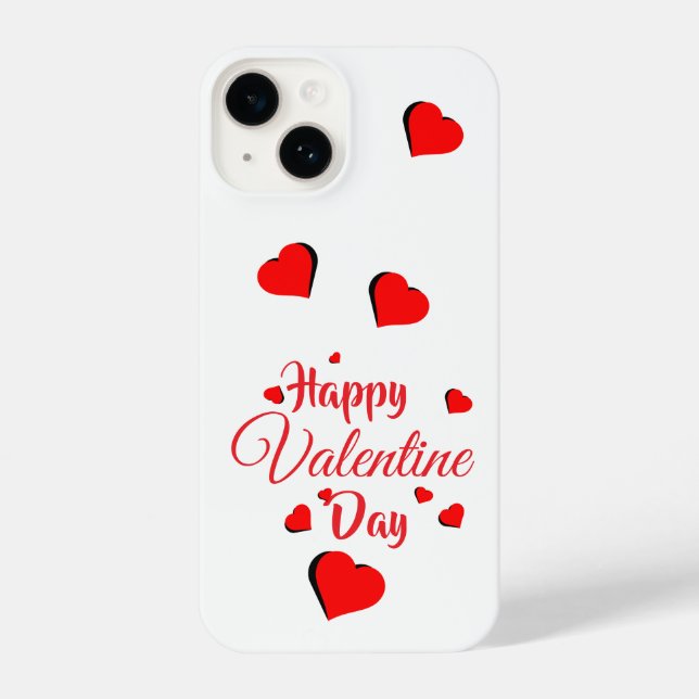 Funda Para iPhone Happy Valentine Day  white (Reverso )