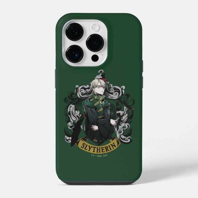 Funda Para iPhone HARRY POTTER™ | Anime Draco Malfoy House Crest (Reverso )