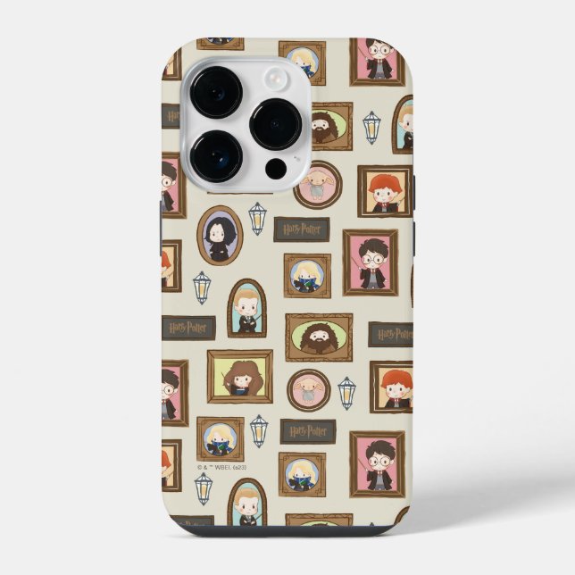 Funda Para iPhone HARRY POTTER™ Chibi Picture Frame Pattern (Reverso )