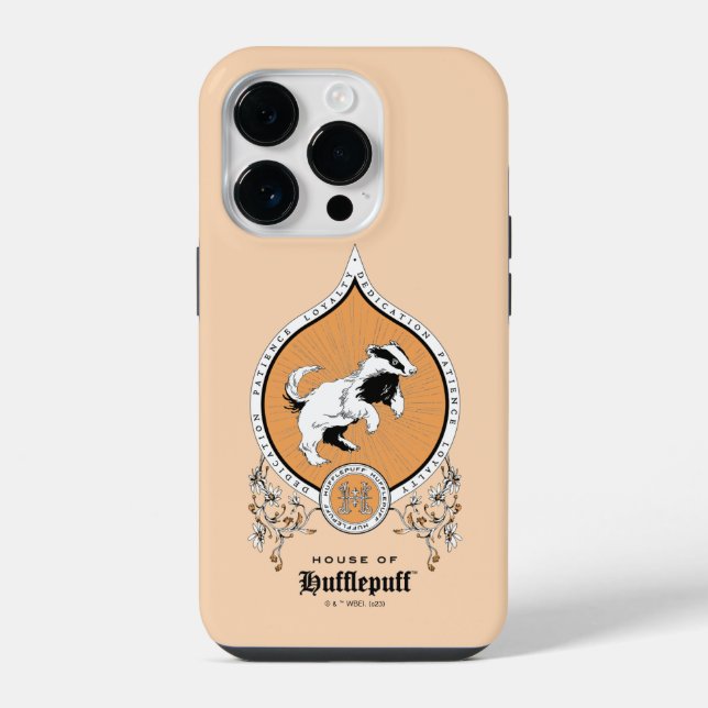 Funda Para iPhone HARRY POTTER™ | Delicado Escudo de HUFFLEPUFF™ con (Reverso )