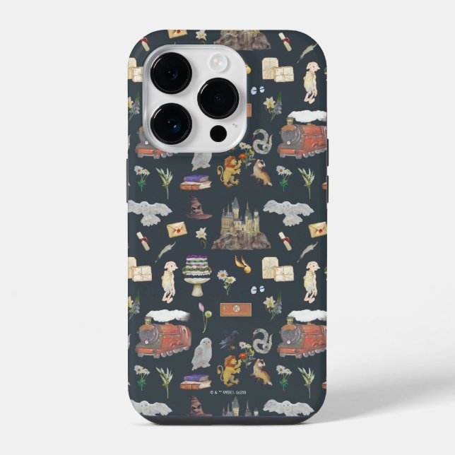 Funda Para iPhone HARRY POTTER™ | Patrón de iconos (Reverso )