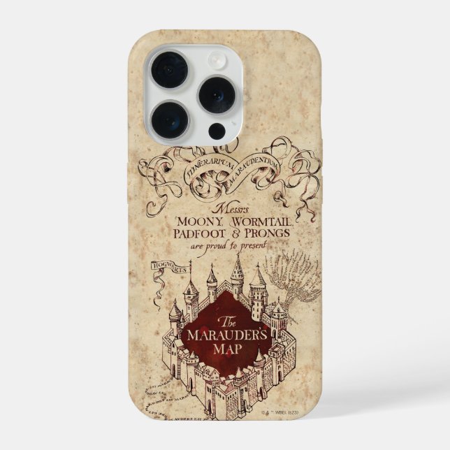 Funda Para iPhone Harry Potter Spell | Mapa de Marauder Otterbox iPh (Reverso )