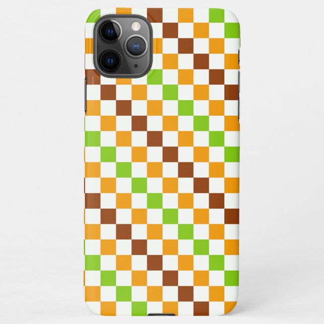 Funda Para iPhone Harvest diagonal checkerboard pattern (Reverso)