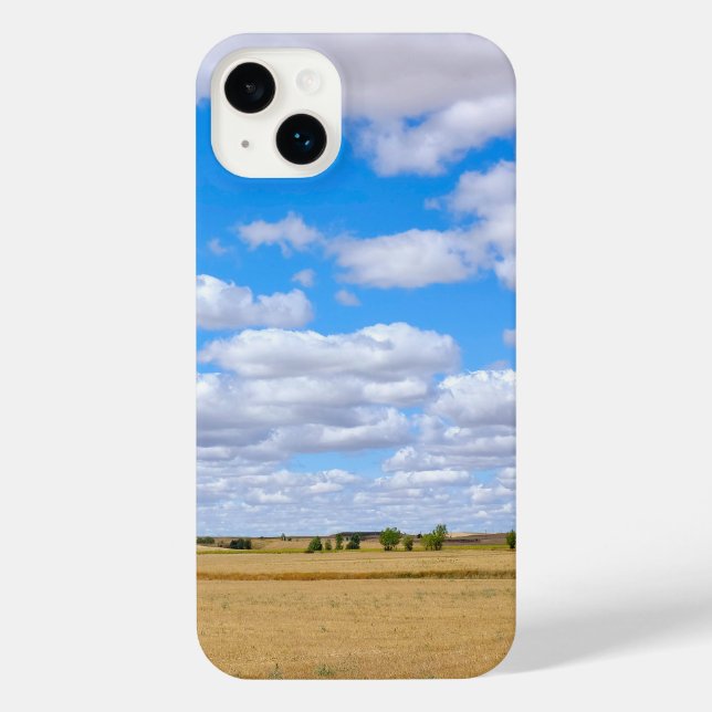 Funda Para iPhone Harvested wheat fields  (Reverso )