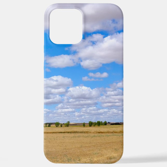 Funda Para iPhone Harvested wheat fields  (Reverso )