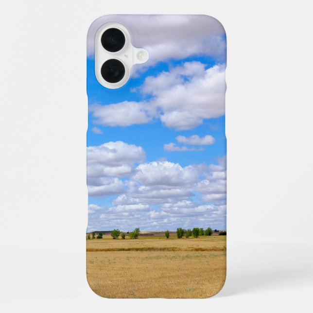 Funda Para iPhone Harvested wheat fields  (Reverso )