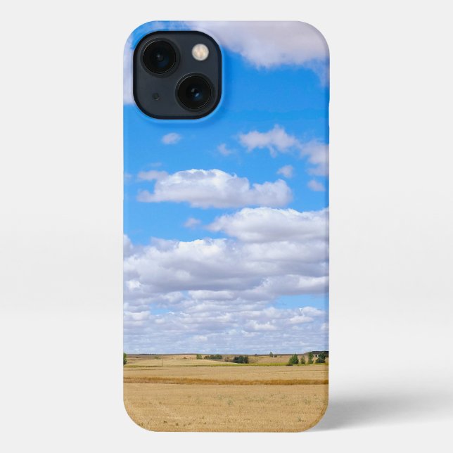 Funda Para iPhone Harvested wheat fields  (Reverso )