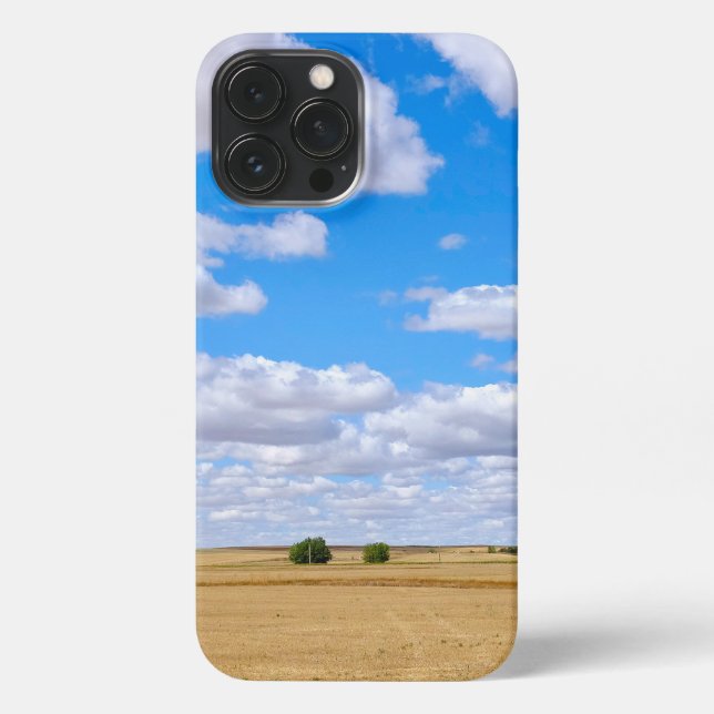 Funda Para iPhone Harvested wheat fields  (Reverso )