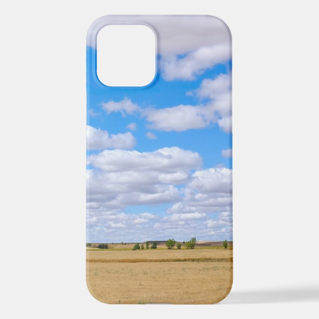 Funda Para iPhone Harvested wheat fields  (Reverso )