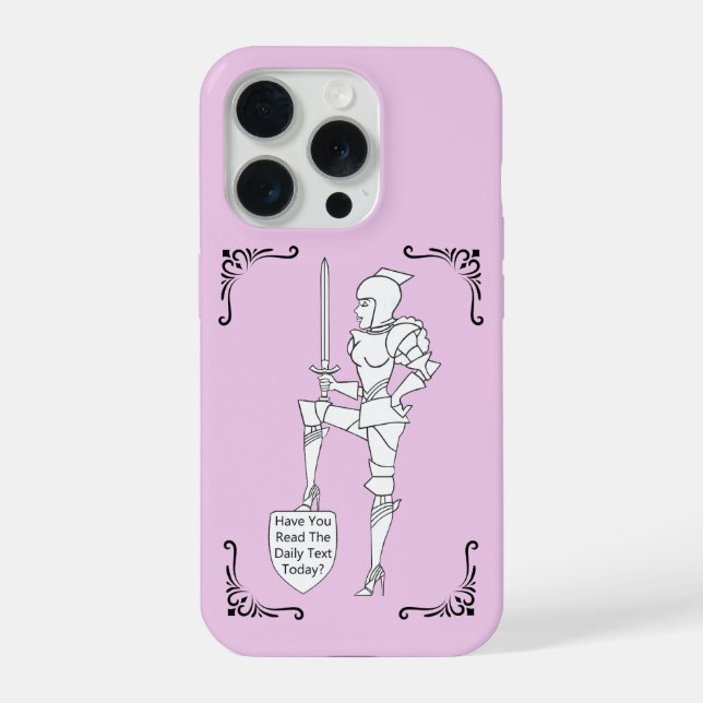 Funda Para iPhone "¿Has leído el texto diario de hoy?" (Reverso )