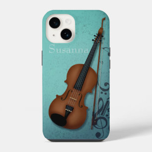 Funda Para iPhone 14 Haute Bohème Violinista Violinista Turquesa Person