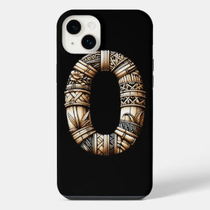Funda Para iPhone 14 Plus Hawaiano Polinesio Carta de Aloha O Inicial Person