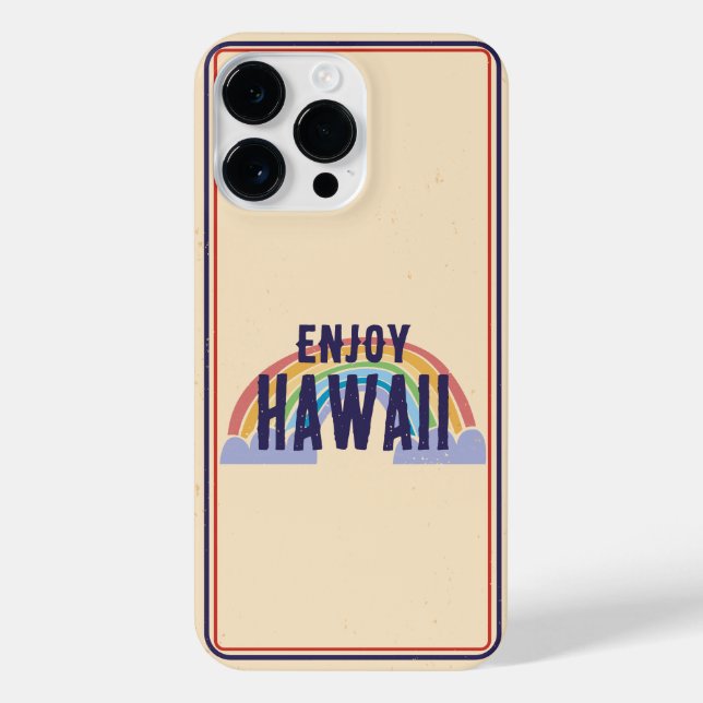 FUNDA PARA iPhone HAWAII CAR PLATE DISFRUTE DE HAWAII (Reverso)