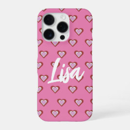 Funda Para iPhone 16 Pro Hearts