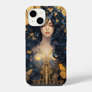 Funda Para iPhone 14 Hechicera Encantadora Bruja Mujer Dark Academia