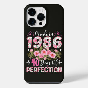 Funda Para iPhone 14 Pro Max Hecho En 1986 40 Años De Perfección Floral
