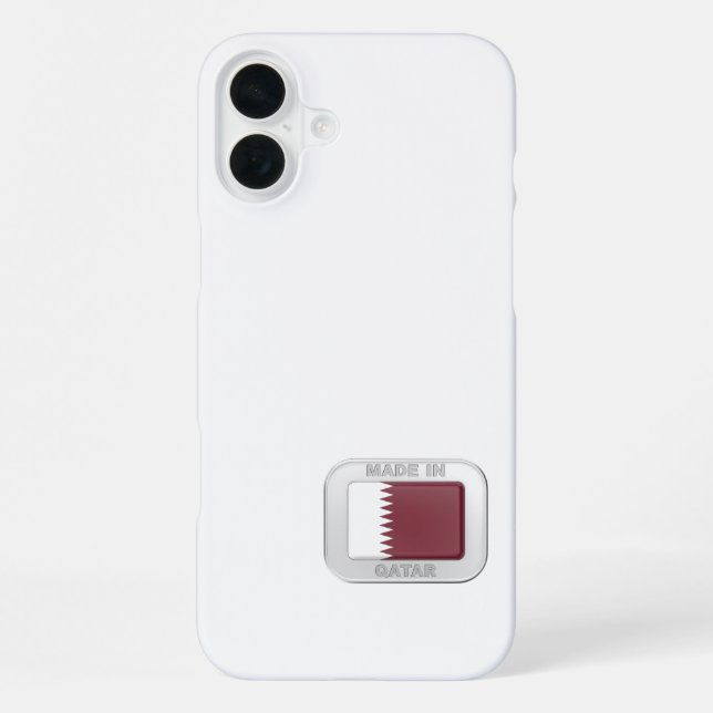 Funda Para iPhone Hecho en Qatar (Reverso )