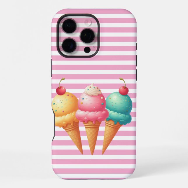 Funda Para iPhone Helado colorido (Reverso )