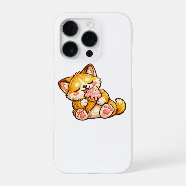 Funda Para iPhone Helado de gato lindo (Reverso)