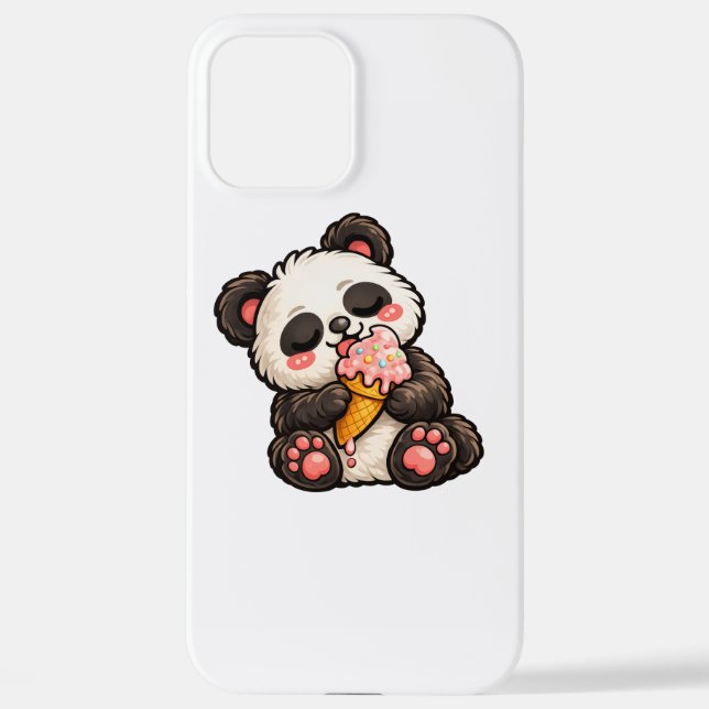 Funda Para iPhone Helado de Panda Adorable (Reverso )