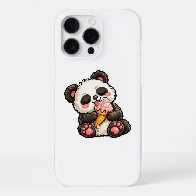 Funda Para iPhone Helado de Panda Adorable (Reverso )