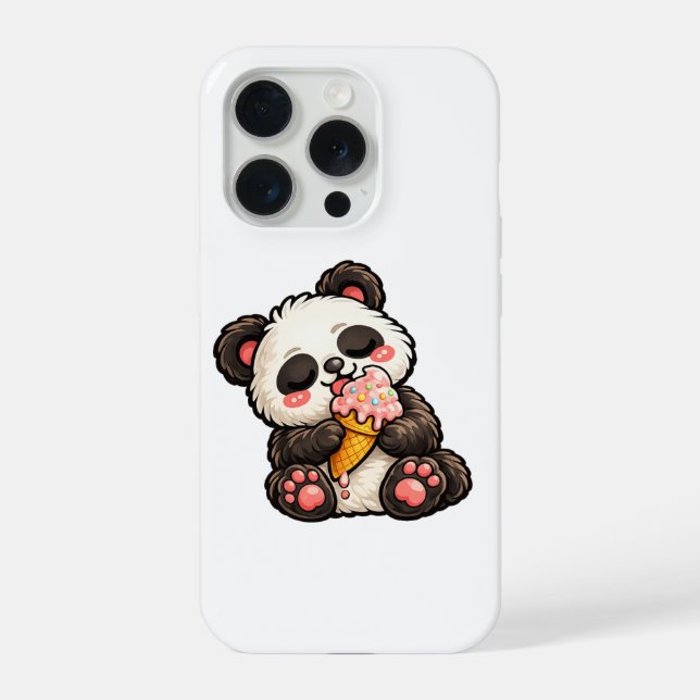 Funda Para iPhone Helado de Panda Adorable (Reverso )