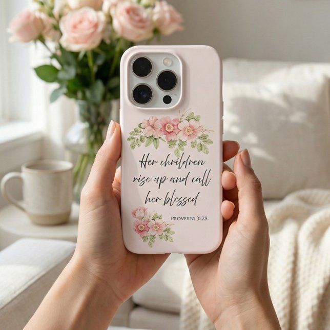 Funda Para iPhone Her children rise up and call her blessed  (Subido por el creador)