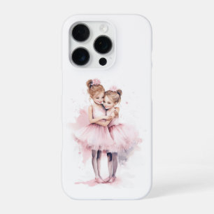 Funda Para iPhone 16 Pro Hermanas Bailarinas Abrazando Baile de Abrazo con 