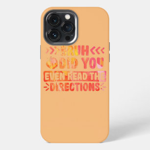Funda Para iPhone 13 Pro Max Hermano, ¿Leíste Las Instrucciones De Teñido Tie D