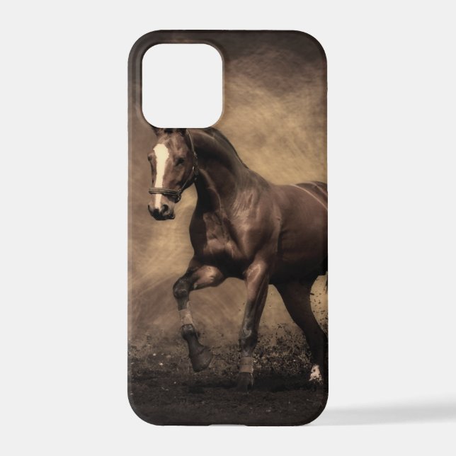Funda Para iPhone Hermosa almohada de caballo marrón (Reverso )