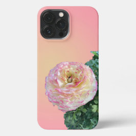 Funda Para iPhone 13 Pro Max Hermosa flor rosa