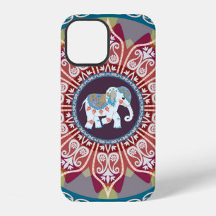 Funda Para iPhone 12 Hermosa manta cuadrada en estilo étnico con mand