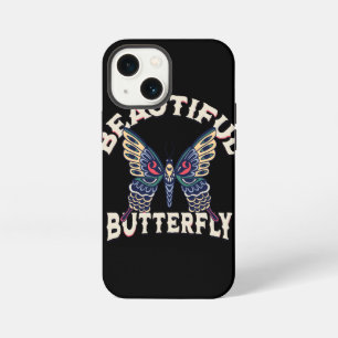 Funda Para iPhone 13 Mini hermosa-mariposa-ilustración-artística-vectorial-r