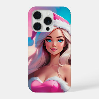 Hermosa niña de Navidad rosa 01