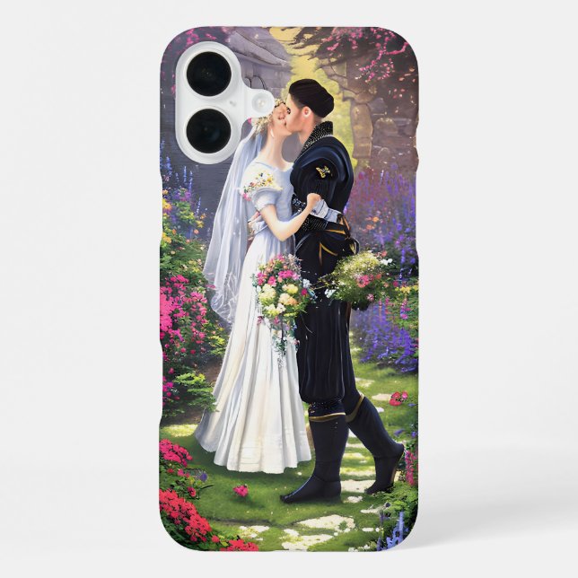 Funda Para iPhone Hermosa Pareja en el Parque (Reverso )