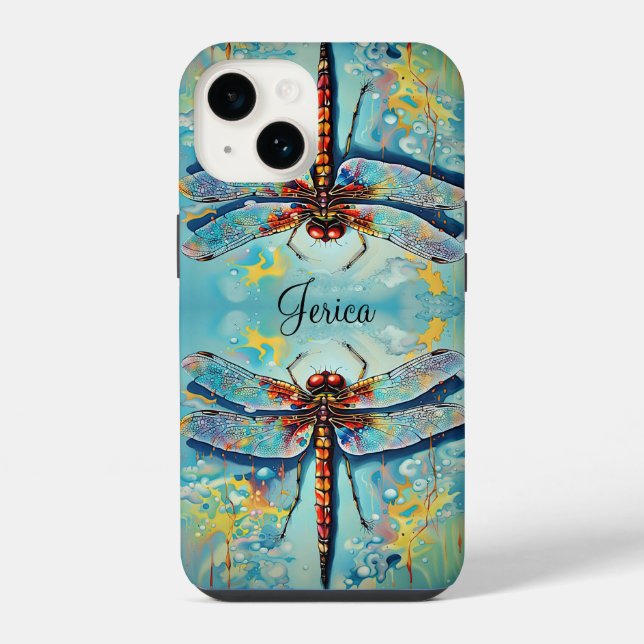 Funda Para iPhone Hermosas libagonflies (Reverso )