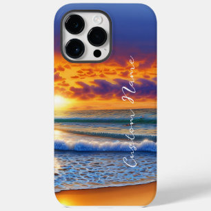 Funda Para iPhone 14 Pro Max hermosas playas y aguas cristalinas del océano ata