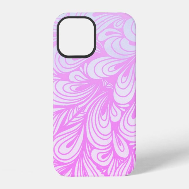 Funda Para iPhone Hermoso abstracto rosa (Reverso )