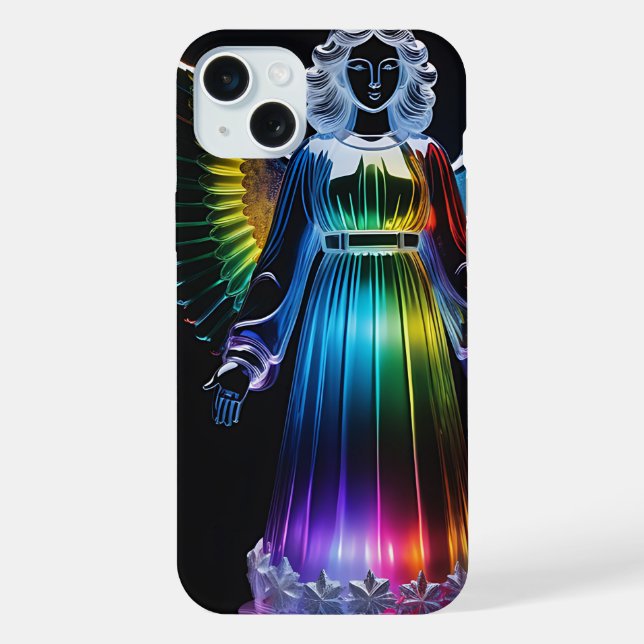 Funda Para iPhone Hermoso ángel multicolor (Reverso )
