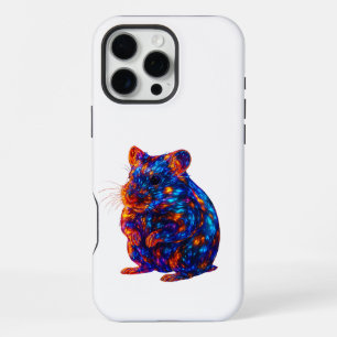 Funda Para iPhone 16 Pro Max Hermoso arte de Hamster brillante